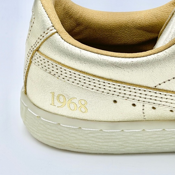 Puma Suede ‘50th Anniversary’ Gold Leather Sneakers 367297 Kids Juniors Sz 6.5c - Picture 12 of 14